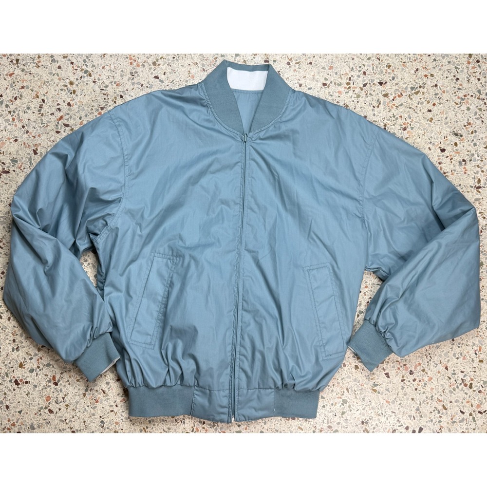Members Only Men's Full Zip Multicolored Reversible Bomber Jacket Size Medium